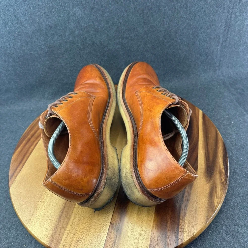 Frye Shoes Mens 13 Luke Brown Leather Longwing Brogue Crepe Sole Oxford